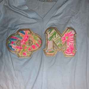 Phi Mu Lilly Pulitzer letters shirt